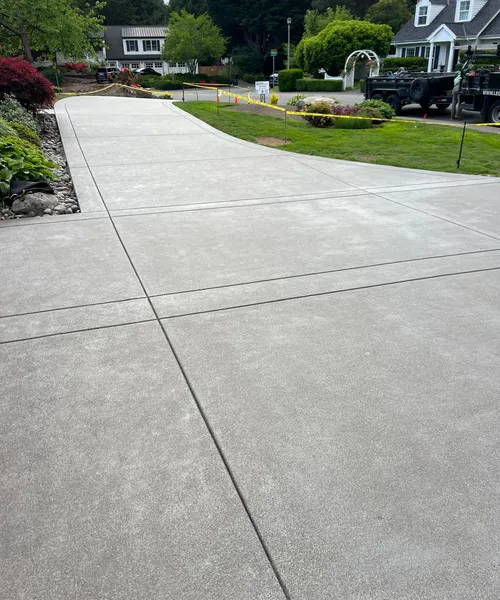 Broom Finish Patio,Stairs System And Planters in Kent 